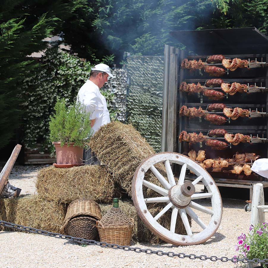 Gran Spiedo Reale di Carne a Vista